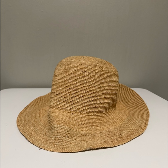 ARITZIA World famous Panama Hats 100% Toquilla Straw Hat Handmade Lady Large - Picture 2 of 6